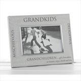PF00000-74 Satin Silver Sentiment Frame Grandkids
